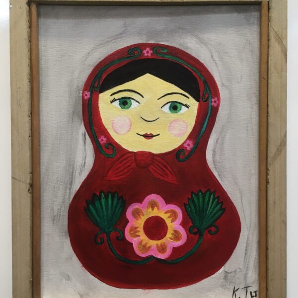 Timcik Art - Leah and Kira Timcik Rosy Matryoshka $30