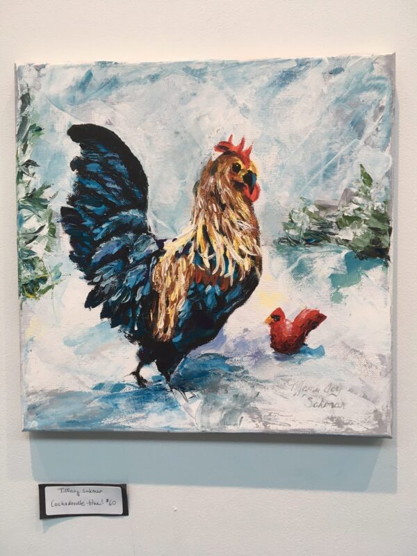 Sakmar Art - Tiffany Sakmar Cockadoodle-blue