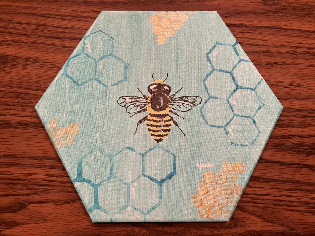 Bee on Hexagon